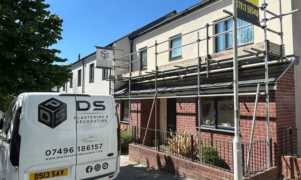 Plasterer Plymouth - Exterior Rendering Project - DS Plastering and Decorating