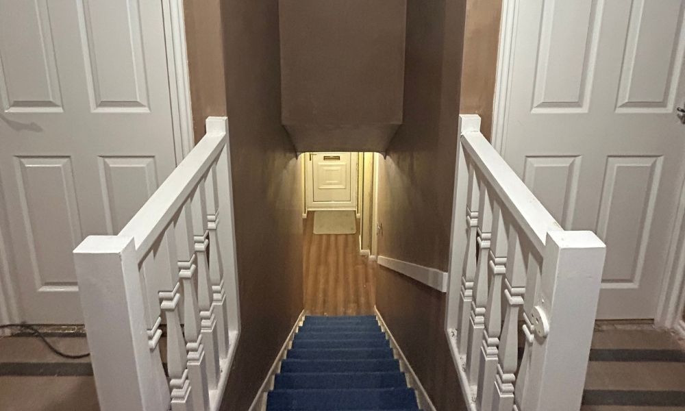 Plastering Plymouth - Plastered Stairway - DS Plastering and Decorating